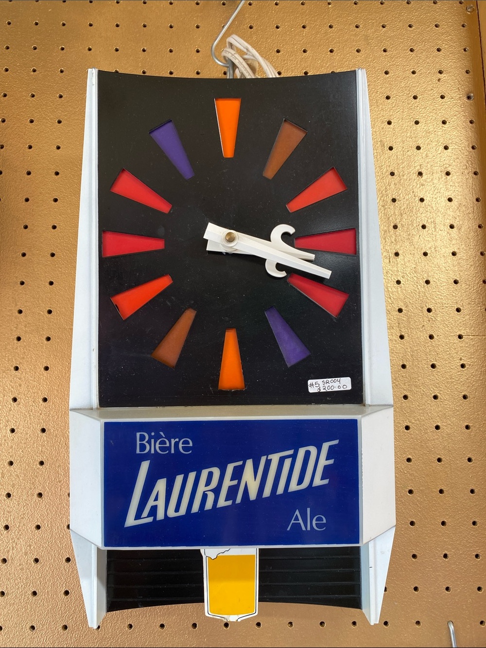 Laurentide Ale Bière Clock